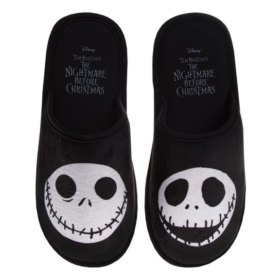 Disney The Nightmare Before Christmas Women’S Slip On Slippers, Black, Size: 506