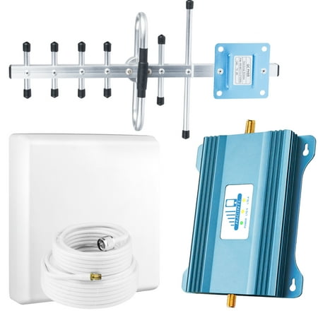 HJCINTL Cell Phone Signal Booster for Home for Verizon AT&T | Band 12/13/17 | Up to 5,000 Sq Ft | Boost 4G LTE 5G Signal| 65 dB Dual Band Cell Phone Booster with High Gain Antennas | FCC Approved
