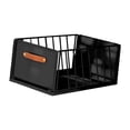 thumbnail image 2 of Organizador de gabinete extraíble con asa, deslizable, portátil, multiusos, de acero al carbono Negro 25cm, 2 of 9