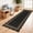 Charcoal Black Scalloped-2'x6'(Runner), variant on 2x5 Ft Washable Runner Rug Non Slip Low Pile Thin Durable Farmhouse For Entryway Hallway Patio Kitchen Porch Indoor Outdoor Carpet  Brown