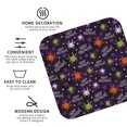 thumbnail image 3 of Lsque Halloween Pattern 4" Drink Coasters Set of 4, PVC Leather Absorbent Coasters, Table Coaster Set Decorative Coffee Cup Coasters Housewarming Gift -Square, 3 of 6