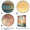 thumbnail image 3 of Designart "Ocean Sunset Celestial Euphony" Landscape & Nature Floater Framed Wall Art Living Room, 3 of 7