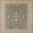 thumbnail image 1 of Ahgly Company Machine Washable Indoor Square Industrial Modern Dark Almond Brown Area Rugs, 6' Square, 1 of 7