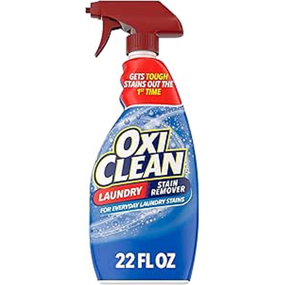 OxiClean Laundry Stain Remover Spray, Effective on Grease, Blood, Wine Stains and More - Color Safe, Chlorine Bleach-Free, 650 mL