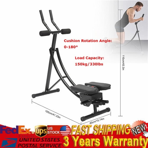 Ab Machine Coaster Abdominal Crunch Trainer Fit Home Gym Core Workout Equipment