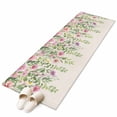 thumbnail image 6 of Colorful Flowers Kitchen Runner Rug 2x6 Washable Runners for Hallway Non Slip Spring Floral Leaves Botanical Country Beige Large Area Rug Indoor Floor Carpet for Bathroom Laundry Entryway Bedroom, 6 of 8