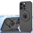 thumbnail image 1 of ELEHOLD Matte Case for iPhone 13 Pro Max,6.7" Strong Magnetic Compatible with MagSafe Hidden Bracket Kickstand Shockproof Anti-Scratch Slim Cover,Black, 1 of 6