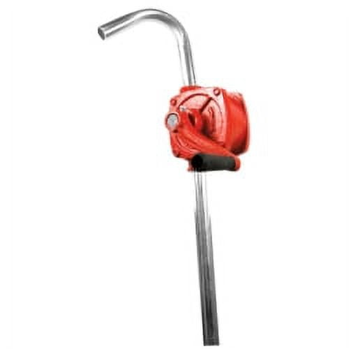 Performance Tool W54270 Rotary Barrel Pump, Pumps Light to Medium Viscosity Oils, 3 Piece Suction Pipe, 30-55 Gallon Barrels, Bung Adapter, Red