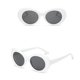 thumbnail image 4 of 3x Retro Gafas Clout Goggles Oval Bold Mod Thick Enmarcadas Ropa para Club Fiesta Citas Deshierbe Oficina Sunnimix gafas de sol clout goggles, 4 of 7