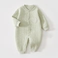 thumbnail image 2 of Mercatoo Long Sleeve Onesi1 for Baby Boy Girl Moon Star Embroidery Going Home Outfit Infant Spring Warm Jumpsuit Soft Rompe1, 2 of 9