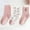 B, variant on Dyfzdhu 3 Pairs Kids Girls Socks Cute Printed Comfortable Non Slip Pink Socks Autumn Winter Thermal Crew Socks