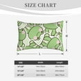thumbnail image 6 of Daiia Cute Frog Bedding Waterproof Pillow Protector Zippered Queen – Bed Bug Proof Pillow Encasement-14"x20", 6 of 9