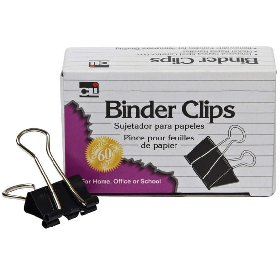 Charles Leonard Chlbc10 Binder Clips 2 Wide Large 1 Ca Pacity