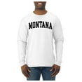 thumbnail image 2 of Wild Bobby State of Montana College Style Men Long Sleeve Shirt, 2 of 6