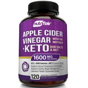 NutriFlair Apple Cider Vinegar Capsules plus Keto BHB Salts and MCT - ACV with the Mother, 120 Capsules