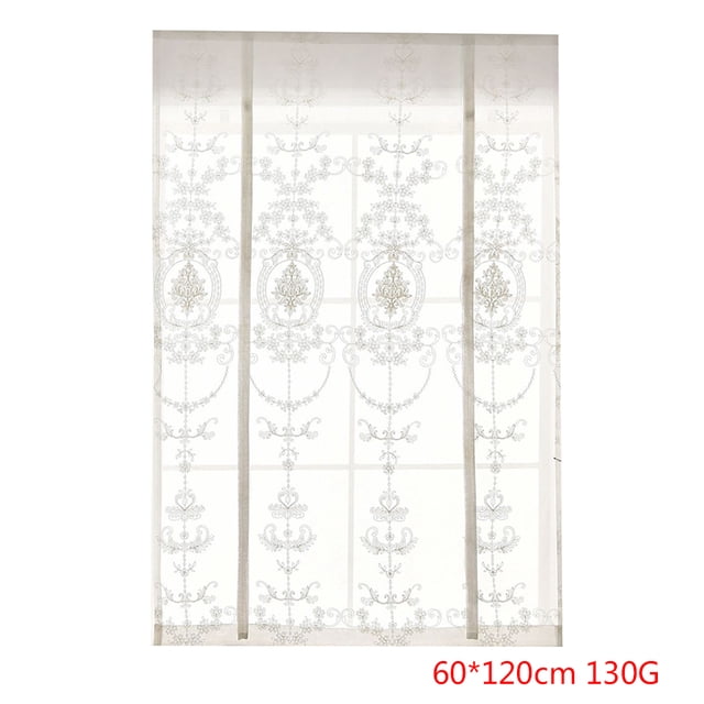 Cortinas romanas con lazo bordado floral Tap Top Sheer Balcón Cortina de ventana Paneles de cenefa Advancent JJ23235-01