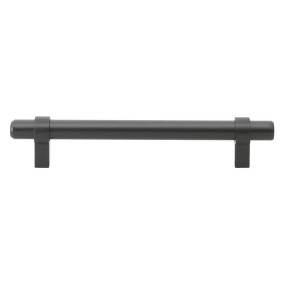 GlideRite 5 in. Center European Style Solid Steel Bar Pulls, Matte Black, Pack of 25