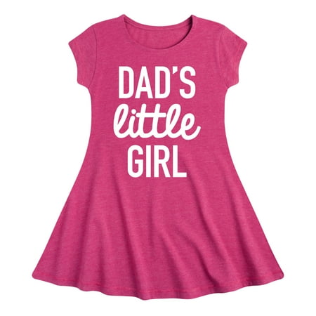 

Instant Message - Dad Set Little Girl - Toddler & Youth Girls Fit & Flare Dress