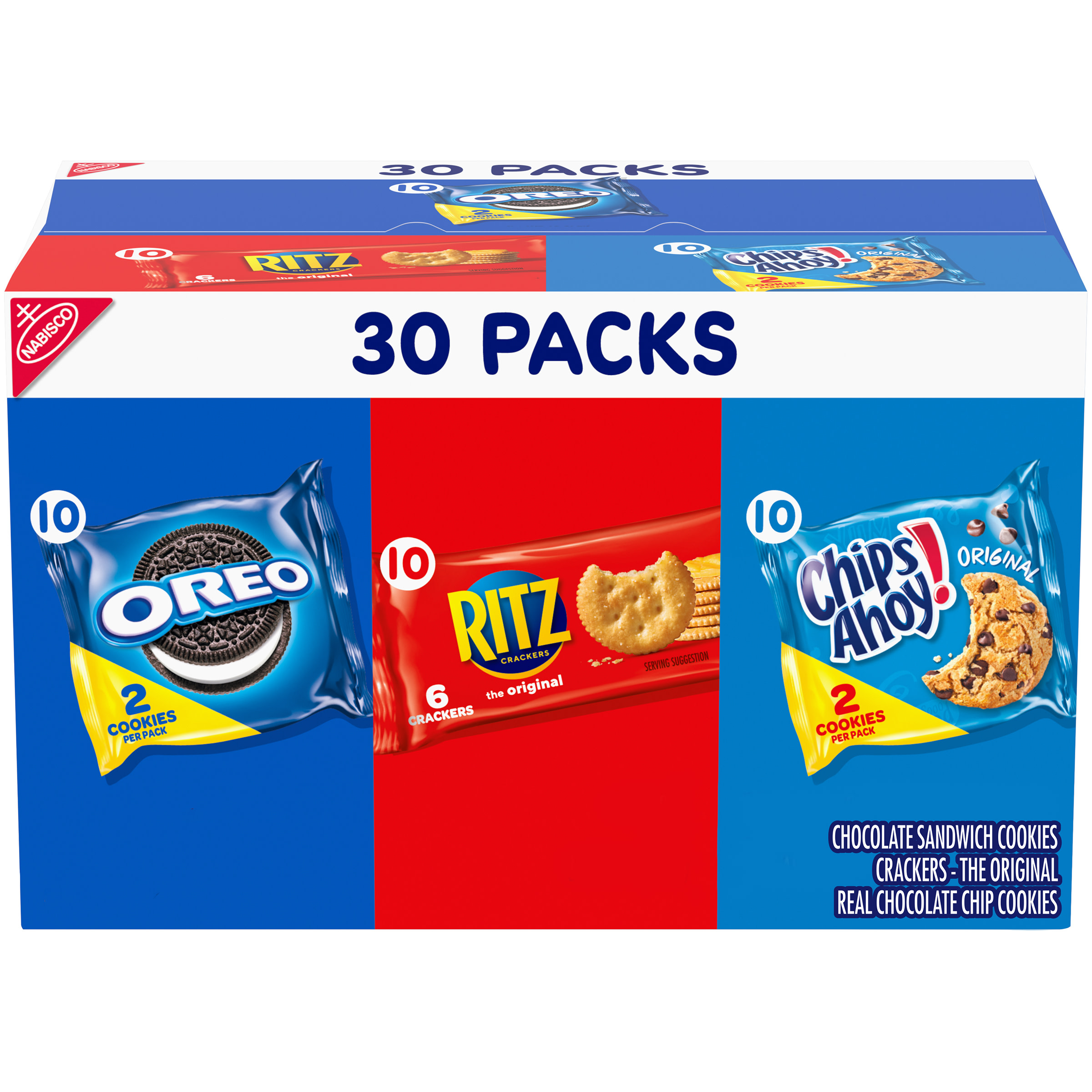 Buy Nabisco Cookies Cracker Variety Pack OREO RITZ CHIPS AHOY 