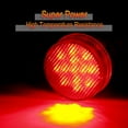 thumbnail image 5 of ECCPP Pack of 8 Red Round Truck Trailer 2.5" Clearance Marker Led Round Side Marker Light Flush Mount, 5 of 5