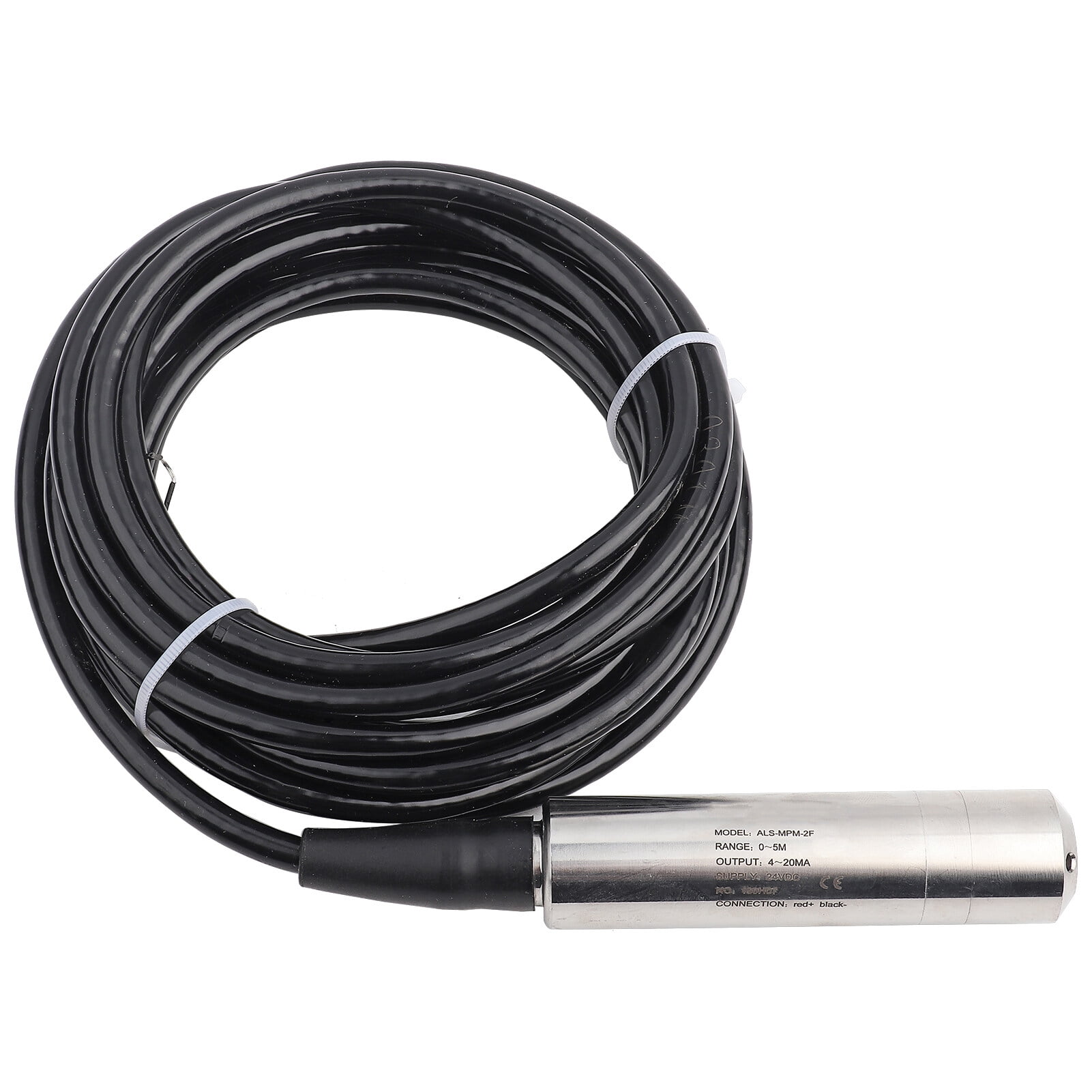 Wakects Füllstandsgeber – 4-20 MA, DC24V, 0–5 M, Edelstahl 316, Mit Wasserdichtem Kabel