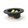 thumbnail image 3 of 3 Absolute USA RST-400 4-Inch Round Gold Twist Banana Jacks Terminal Cup, 3 of 3