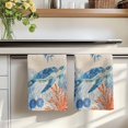 thumbnail image 7 of Sea Turtle Coastal Kitchen Towels Set of 3, Summer Beach Coral Nautical Farmhouse Absorbent Dish Towels for Kitchen, Microfiber Hand Towel, Quick Drying Tea Towel for Cleaning Decorative Dishcloths, 7 of 7