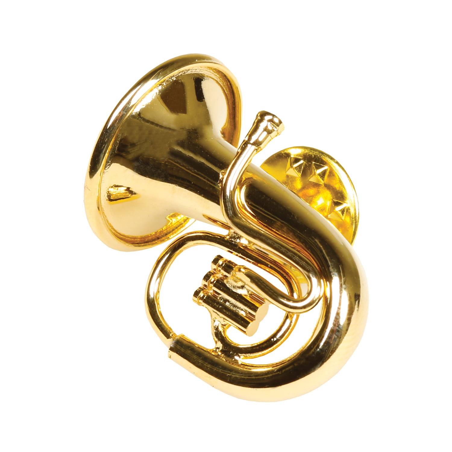 Euphonium Tuba Tie Clip with Matching lapel pin badge