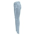thumbnail image 6 of Fjofpr Ripped Jeans for Women High Waisted Jeans for Women Stretchy Jeans for Women Trendy Slimming High Waisted Jeans For Women Stretchy And Slim Ripped Hole Small Leg Denim Pants, 6 of 7