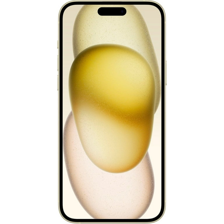 Apple iPhone 15, Refurbished, 256GB, Yellow, Unlocked, Dynamic