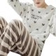 thumbnail image 1 of Conjunto de pijama de manga larga con estampado de Panda para mujer, ropa de dormir cálida, suave, Coral, para Otoño e Invierno, 1 of 4