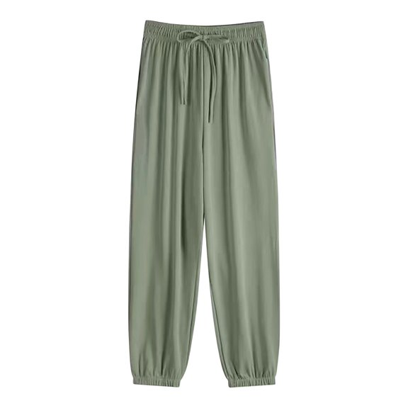 Loose Pants For Women Ice Sweatpants Bunched Feet Summer Thin Oversized Womens Wide Leg Pants