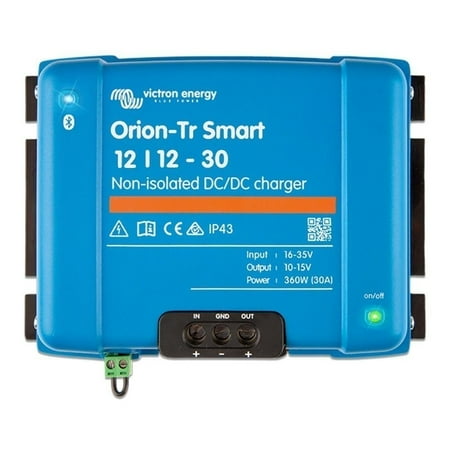 

Victron Energy Orion-Tr Smart 12/12-30 30a (360w) Non-Isolated Dc-Dc Charger Or Power Supply