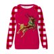 thumbnail image 4 of Gibobby Chaqueta Athletic Mujer holgado a la moda Sudadera deportiva con estampado navideño colorido para mujer, manga larga, cuello Rojoondo, sudadera con capucha (Rojo, S), 4 of 5