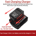 thumbnail image 3 of CMCB104 Replace for 20V Craftsman V20 Lithium-ion Battery Charger for CMCB201 CMCB202 CMCB203 CMCB204 CMCB205 CMCB209,Charger CMCB100,CMCB101 CMCB104, CMCB124, CMCB102, 3 of 7