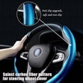 thumbnail image 3 of Steering Wheel Cover,Carbon Fiber Steering Wheel Grip,Safe and Non Slip Car Accessory,Warm in Winter and Cool in Summer,Universal Fit 99% Car Wheel Protector (Sapphire Bule), 3 of 5