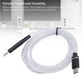 thumbnail image 3 of Cable de Auriculares USB C A 2.5 mm, Tipo C A 2.5 mm de cable de Sonido Sun Sonido Conectores de Cobre Con Plato -sid Sonido Cable de Oro de 4.9 Pies Núcle de Alambre PLETADO, 3 of 7