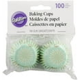 thumbnail image 4 of Mini Baking Cups, Burst Mint – 100 Count Cupcake Liners, 4 of 5