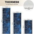 thumbnail image 4 of Math Equations Geometry Symbols Blue Pattern Kitchen Rugs Sets Of 3,Kitchen Runner Rugs Non Skid Washable,Decorative Kitchen Floor Mats for Kitchen,Sink,Laundry,17"x30"+ 17"x47" + 17"x59", 4 of 6