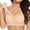 Beige, variant on DuoJiaJ Seamless Bras for Women Padded Bra Comfort Soft Bras Beige