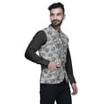 thumbnail image 2 of Atasi Floral Casual Jacket For Men Printed Nehru Jacket Mens Wedding Indian Waistcoat Mandarin Blazer-Small, 2 of 6