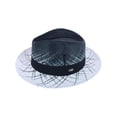 thumbnail image 3 of Bruno Capello Rafi Plaid Straw Fedora, 3 of 5