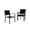 Black, variant on Luku Aluminum Stackable Patio Dining Chairs, Set of 4 Outdoor All-Weather Chairs with Textilene Fabric(Only 4 Chairs)