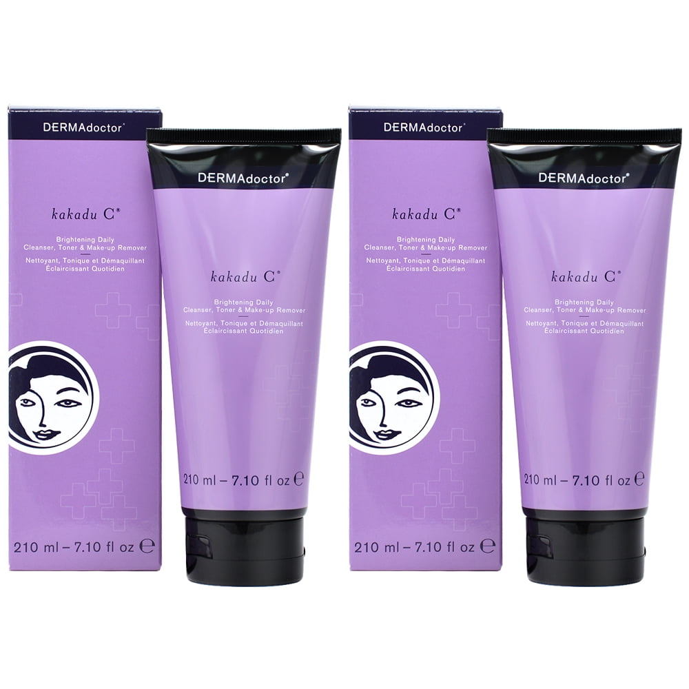 DERMAdoctor Kakadu C Brightening Daily Cleanser, Toner & Makeup