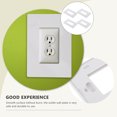 thumbnail image 3 of Hemoton 4pcs US Wall Outlet Plate US Standard Wall Plug Plate Plates 1 Gang Outlet Cover, 3 of 8