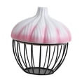 thumbnail image 1 of Cesta para almacenar ajos, soporte multiusos para servir alimentos, cesta ligera para frutas Rosa, 1 of 9