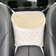 thumbnail image 4 of Organizador de asiento trasero para coche, grande, con portavasos, multifuncional, de cuero, para colgar en el asiento trasero y guardar cosas (beige, 1 unidad)., 4 of 6