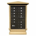thumbnail image 2 of QualArc EVMC-SHRT-NP 70 x 42 x 30 in. Estateview Stucco Cluster Box Unit Mailbox Center Column with Short Pedestal, Non Painted, 2 of 3