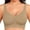 Coffee, variant on Women’s Seamless Wireless Bra Soft Comfort No Underwire Full Coverage Everyday Bra Stretchy Lightweight Support for Daily Wear