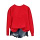 thumbnail image 4 of Ailaofu Football Sweatshirts for Women Oversized Crewneck Sweatshirt Cute Crewnecks Holiday Long Sleeve Rugby Sweat Shirts, 4 of 4